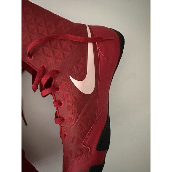 Nike KO Red And White Boxing Boots Mens Size 11 - Excellent Condition - Picture 8 of 13